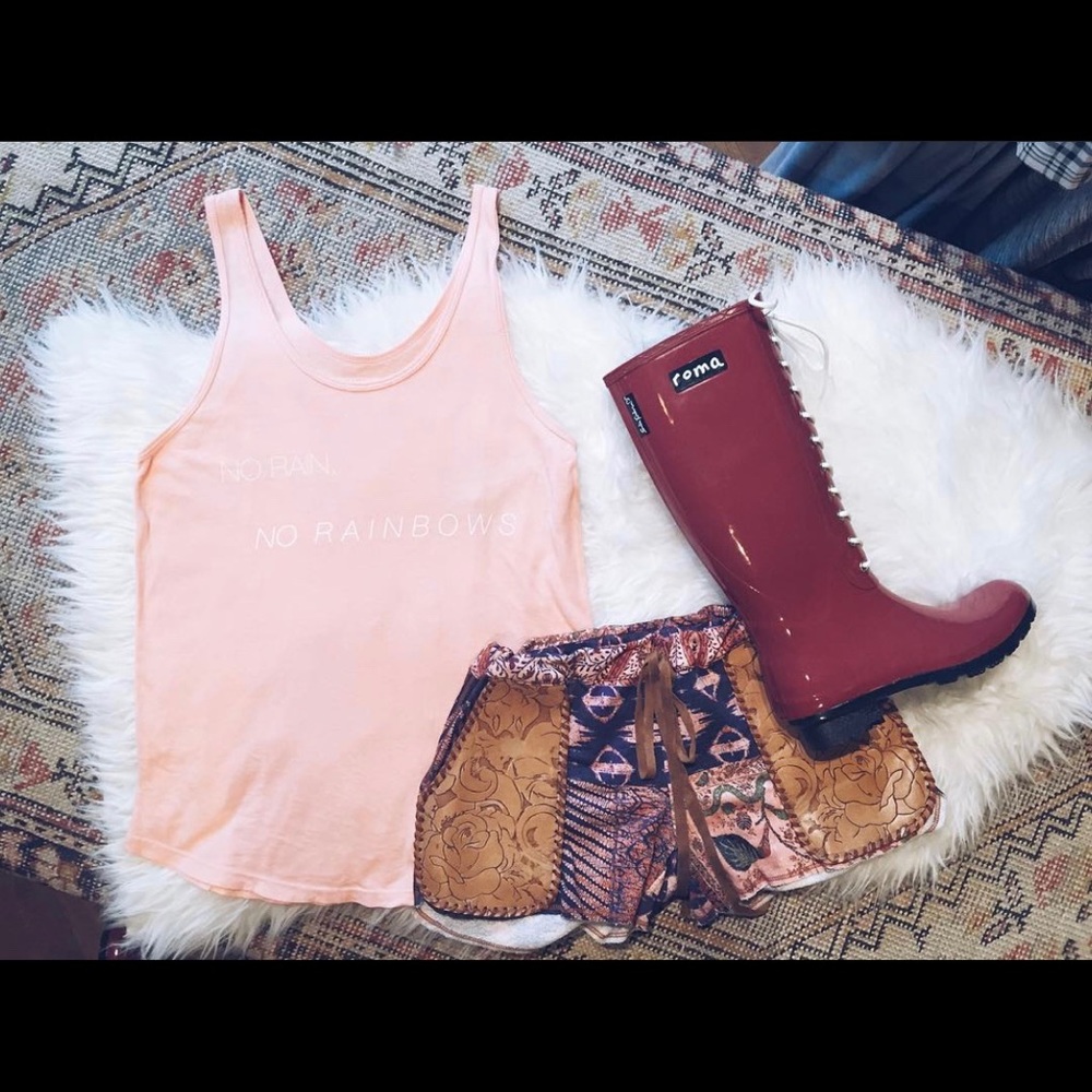 Liberty garden pleather shorts